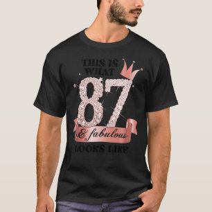 87 & Fabulous I Rose And White Party Group Candid T-Shirt