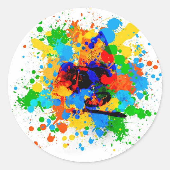 87. Urban kayak 6 Classic Round Sticker (Front)