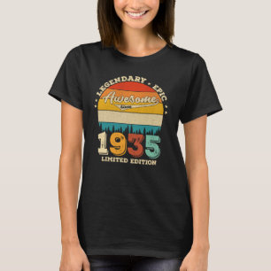 87 Year Old Awesome Since 1935 87th Birthday Gift T-Shirt