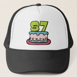 87 Year Old Birthday Cake Trucker Hat