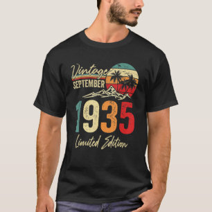 87 Yr Old Vintage September 1935 87th T-Shirt