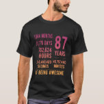 87th Birthday Men Women Funny 87 Years Old T-Shirt<br><div class="desc">87th Birthday Men Women Funny 87 Years Old</div>