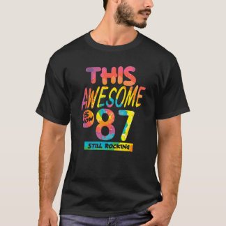87th Birthday This Awesome Is Now 87 Years Old Bir T-Shirt