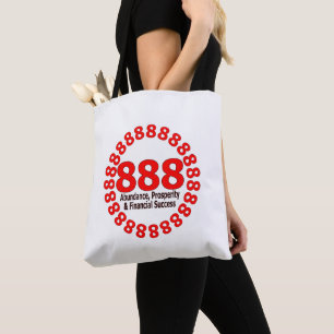 888 Angel Number – Abundance & Positivity Tote Bag