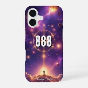 888 Angel Number Manifestation   Good Luck iPhone 16 Case