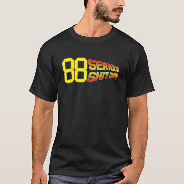 88 Miles Per Hour  BTTF Design T-Shirt (Front)