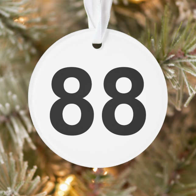 88 - number eighty-eight ornament (Tree)
