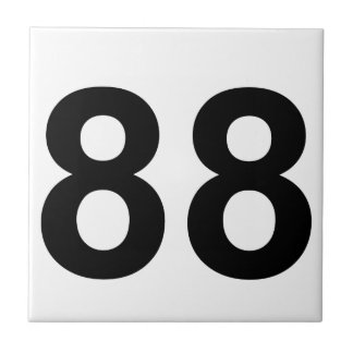 88 - number eighty-eight tile