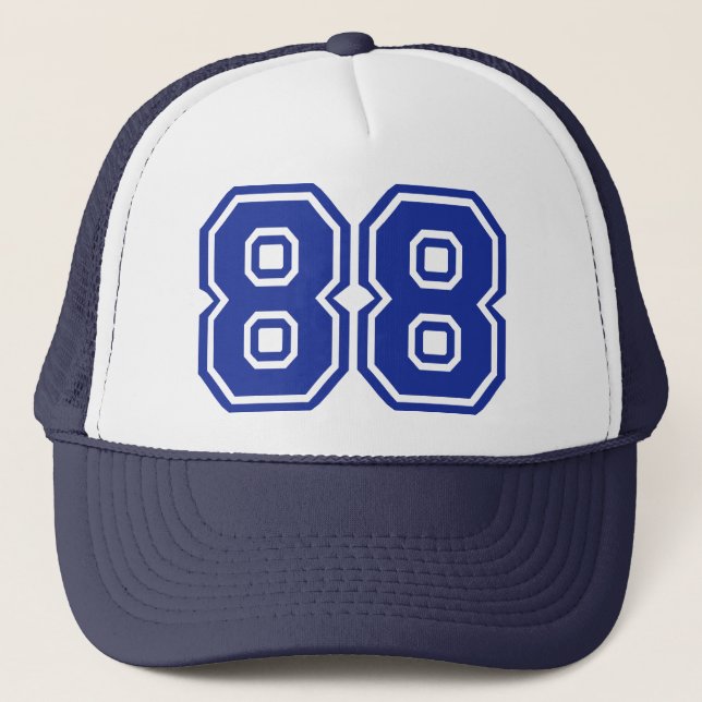 88 - number trucker hat (Front)