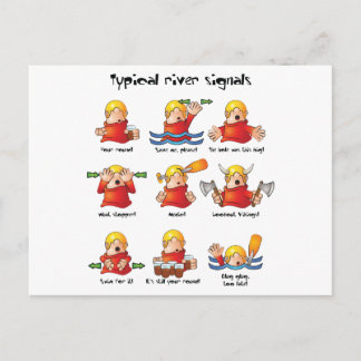 88. River Signals Color Postcard