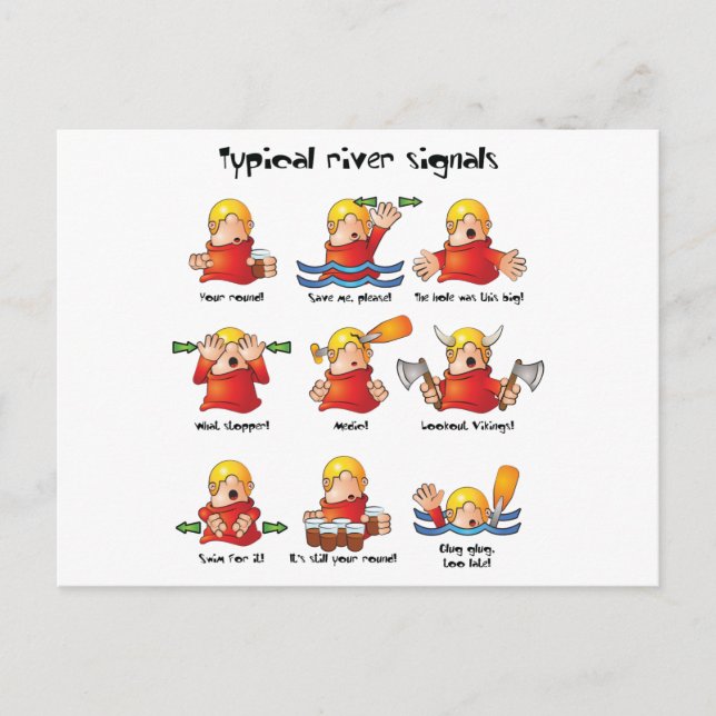 88. River Signals Color Postcard (Front)