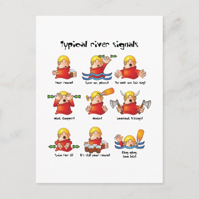 88. River Signals Colour Postcard (Front)