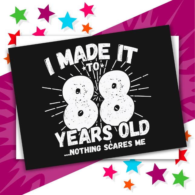 88 Year Old Sarcastic Meme Funny 88th Birthday Postcard (Creator Uploaded)