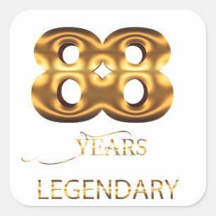 88 years legendary sticker