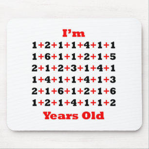 88 Years old Blk Red Mouse Pad