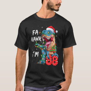 88 Years Old Fa Rawr I'm 88 Dinosaur 88th Birthday T-Shirt
