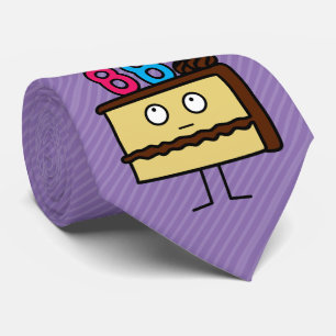 88th Birthday Cake with Candles Tie