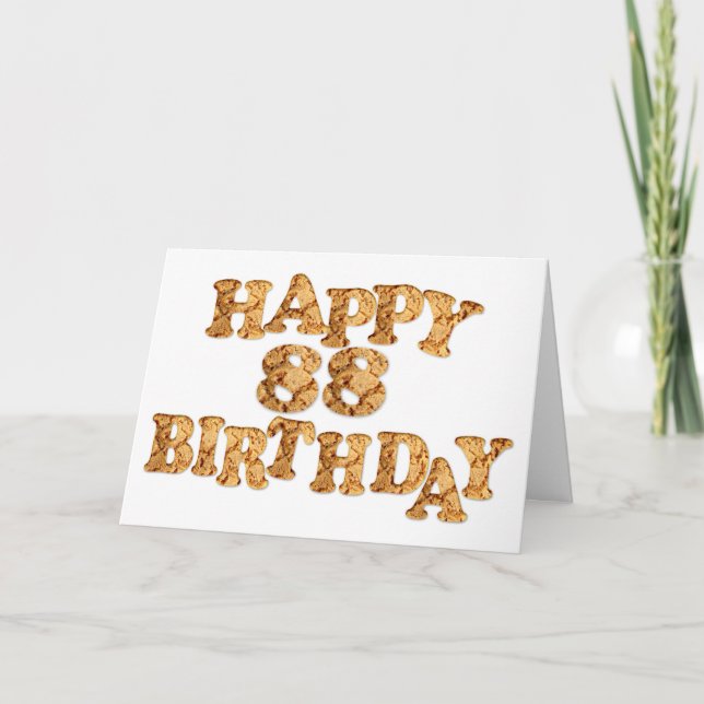 88th Birthday card for a cookie lover (Front)
