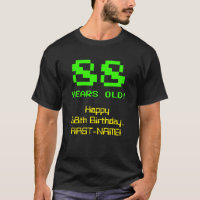 88th Birthday: Fun, 8-Bit Look, Nerdy / Geeky "88"