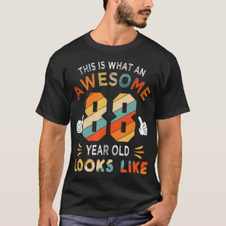 88Th Birthday Gifts 88 Years Old Looks Like Funny  T-Shirt