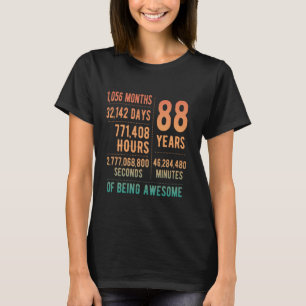88th Birthday Men Women Funny 88 Years Old T-Shirt