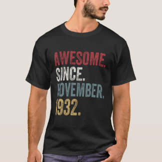 88Th Birthday S Since November 1932 88 Years Old G T-Shirt