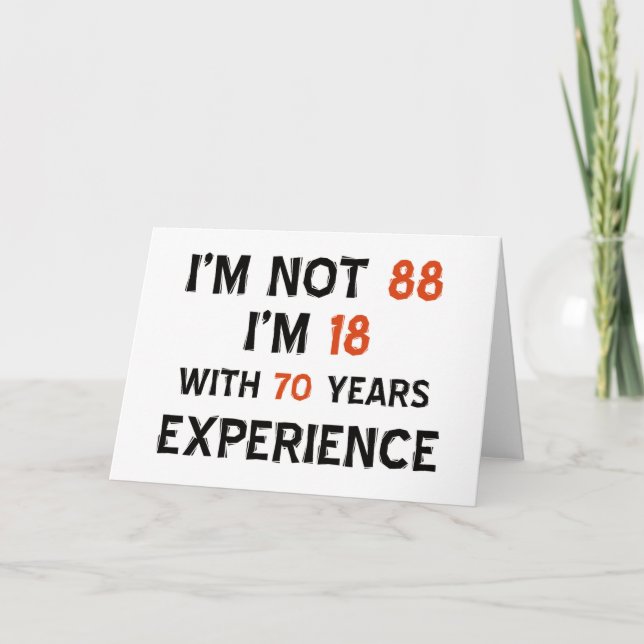 88th cool birthday designs card (Front)