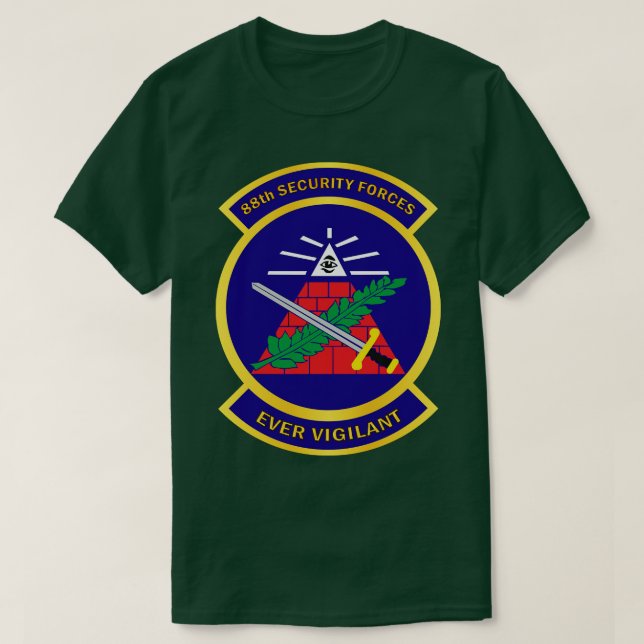 88th Security  Squadron wo Txt T-Shirt (Design Front)