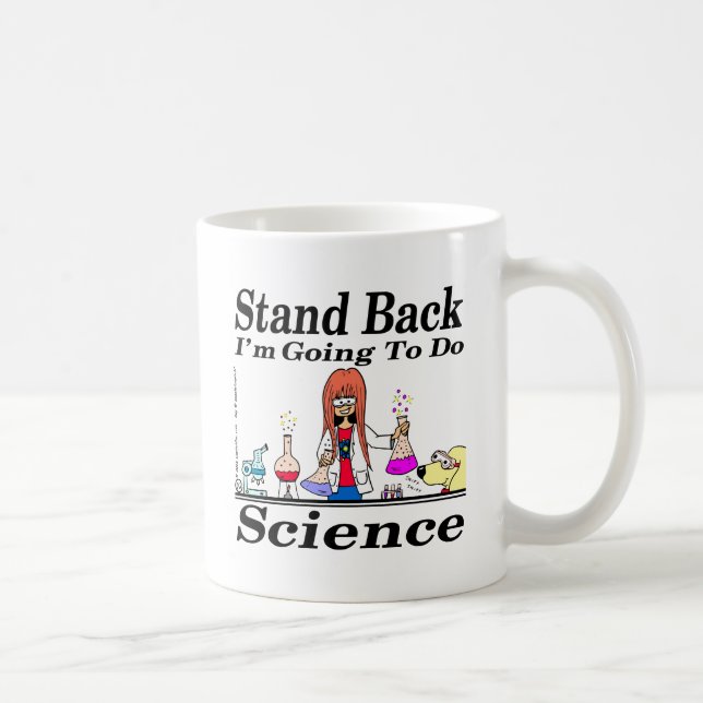890 stand back l'm going to do science cartoon coffee mug (Right)