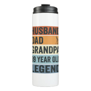 89 Year Old Husband Dad Grandpa Legend Shirt_1 Thermal Tumbler