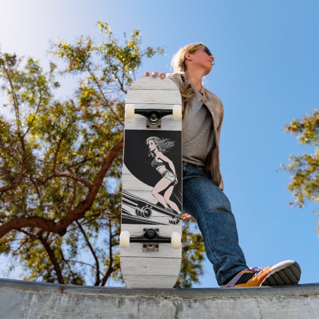 8 1/8" Board Babe Design Skateboard Deck (Outdoor 1)