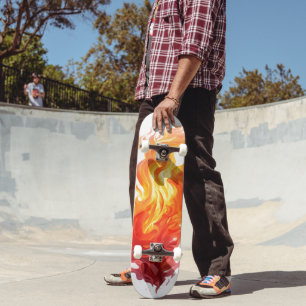 8 1/8" Flame Skateboard