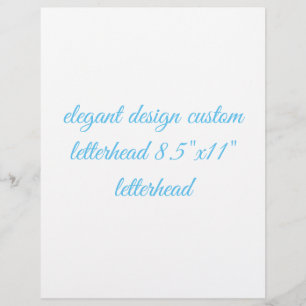 8.5"x11" letterhead