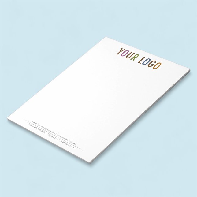 8.5 x 11 Custom Letter Size Notepad with Your Logo (MISOOK 8.5 x 11 inch Notepad with Logo)