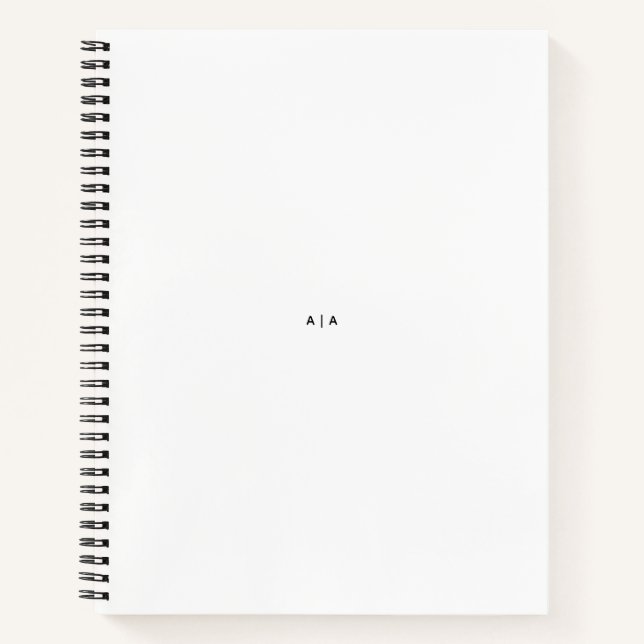 8.5" x 11" notebook (Front)