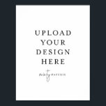 8.5" x 11" Poster - Portrait<br><div class="desc">Customise your card in Templett. After you are done editing, download your file in a JPG format (don't forget to turn on the bleed option). Upload your design here by clicking on the blue "Personalise" button.</div>