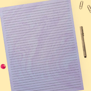 8.5" x 11"  Purple Marble Black Lined College Rule Notepad