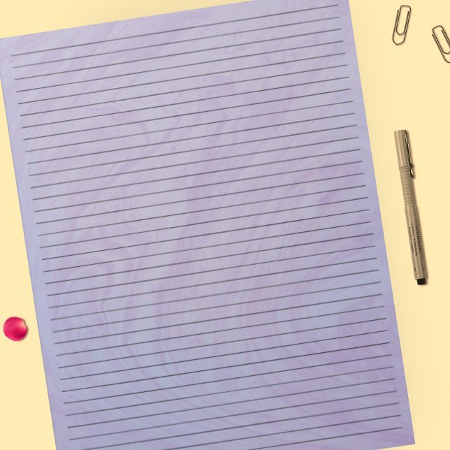 8.5" x 11"  Purple Marble Black Lined College Rule Notepad (Creator Uploaded)