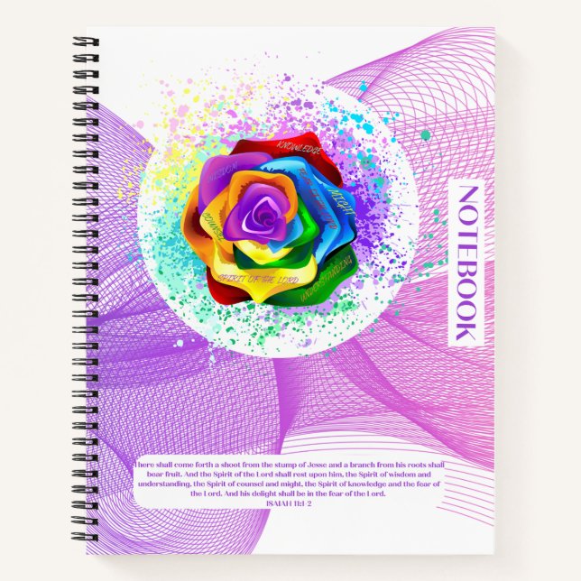 8.5X11 SCRIPTURE BASED NOTEBOOK  (Front)