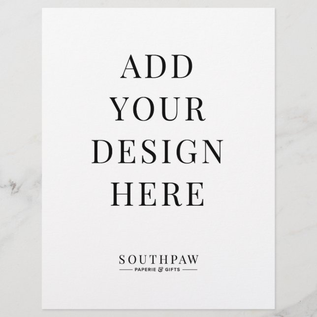 8.5x11" Wedding Sign Custom Print (Front)