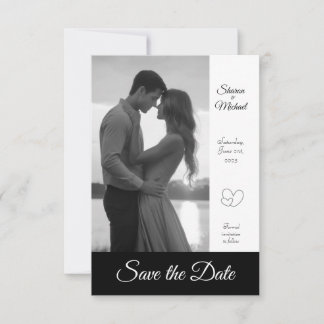 8.9 cm x 12.7 cm Flat Save The Date Card