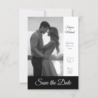 8.9 cm x 12.7 cm Flat Save The Date Card