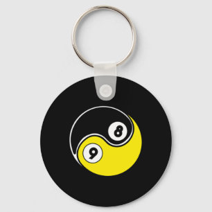 8 Ball 9 Ball Snooker Pool Billiards  Key Ring