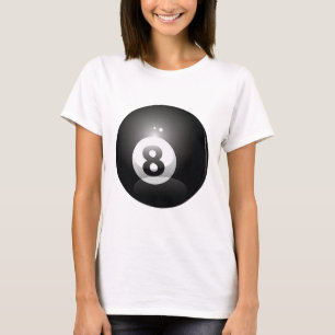 8 Ball Billiards Pool Player Eight Ball Lucky 8 T-Shirt