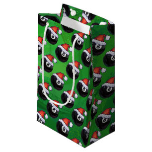 8 Ball Christmas Small Gift Bag