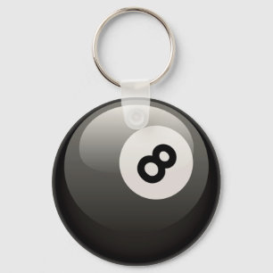 8 BALL KEY RING