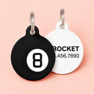 8 Ball Magic Eight Ball Custom Cat and Dog Pet Tag