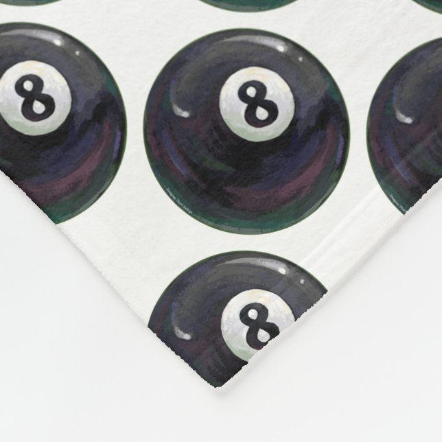 8 Ball Pattern Fleece Blanket (Corner)