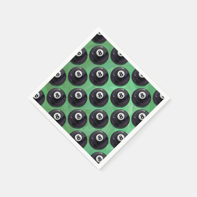 8 Ball Pattern Napkin (Corner)