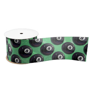 8 Ball Pattern Satin Ribbon